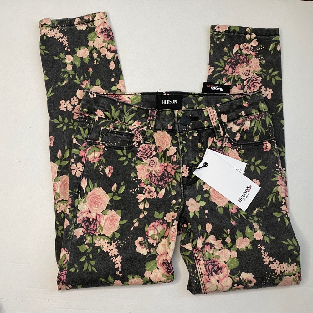 HUDSON Kids Dixie Ankle Crop Stretch Floral Jeans